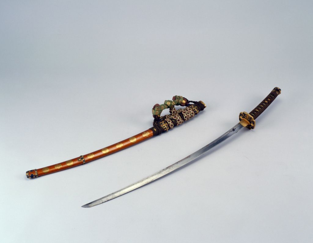 图片[2]-Lacquer sheath waist knife with copper handle-China Archive